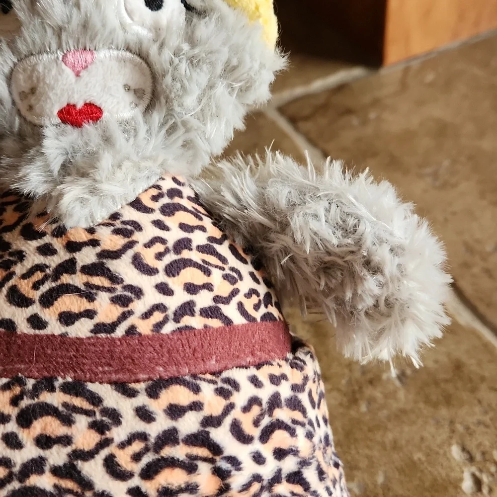 BARK Gray Cat Doll in Leopard Dress and Sting Ray Dog Toys